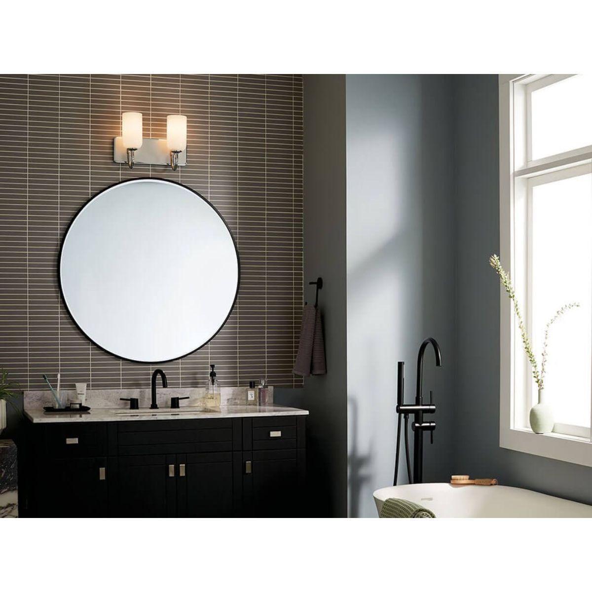 Solia 14 in. 2 Lights Vanity Light Polished Nickel Finish - Bees Lighting