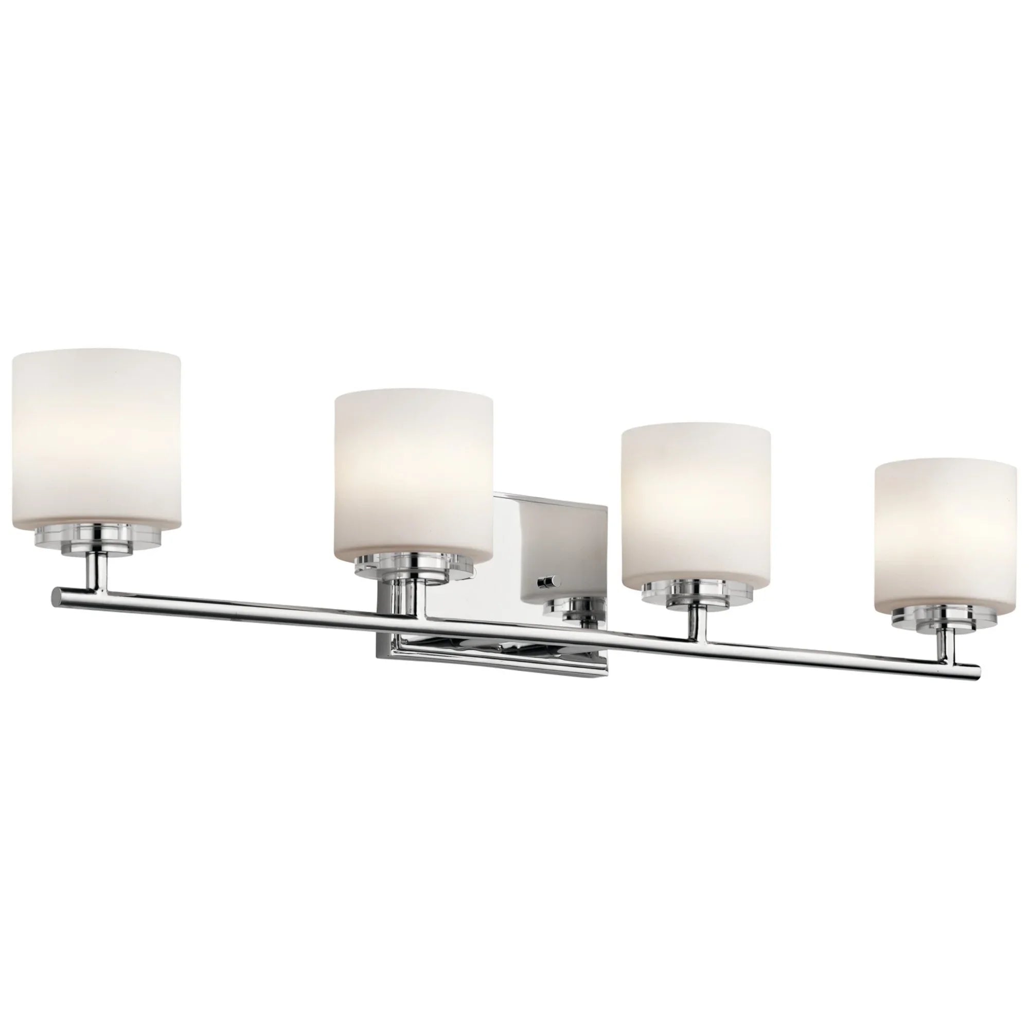 O Hara 31" 4-Light Bath Vanity Light, Chrome Finish - Bees Lighting