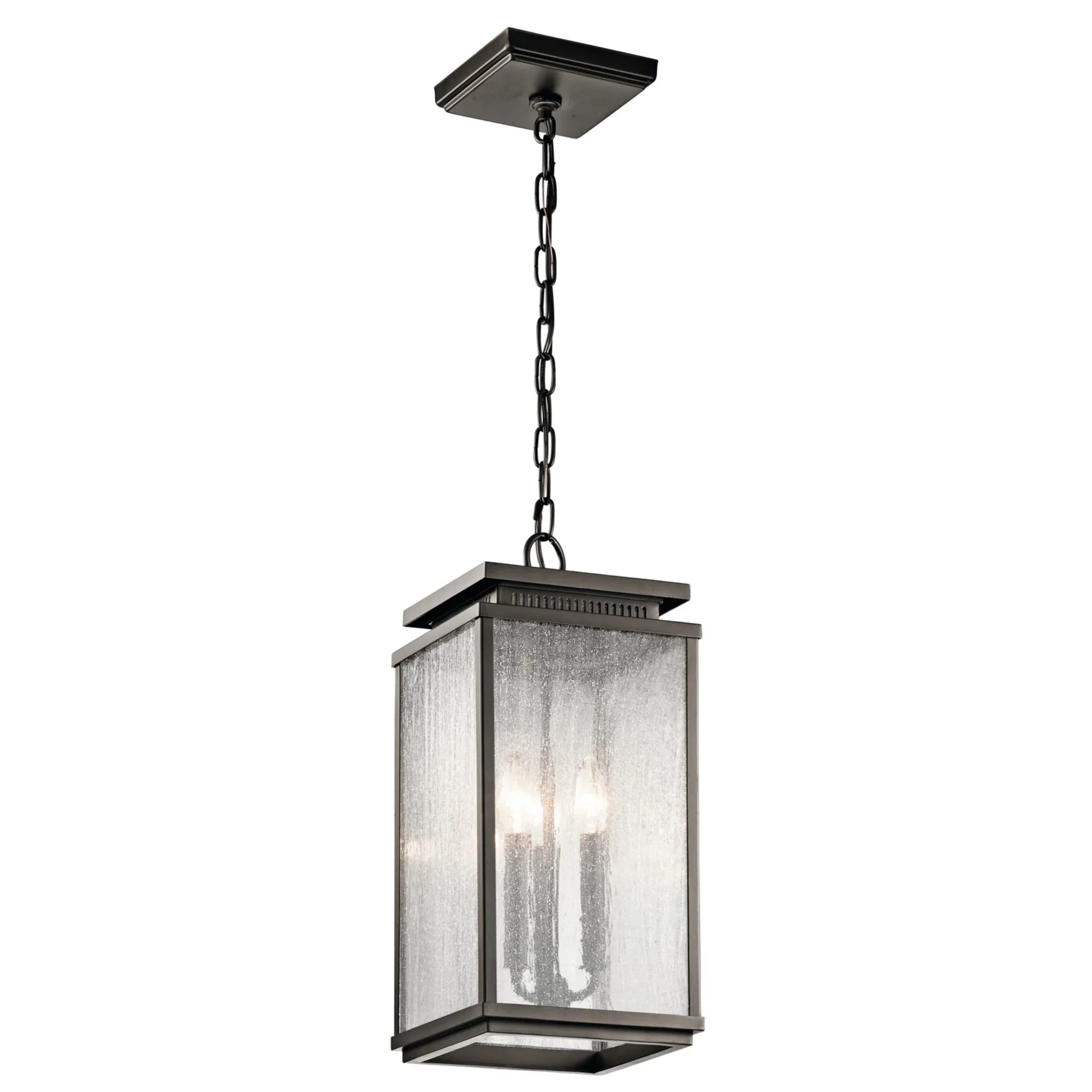 Manningham 19" 3-Light Outdoor Pendant, Olde Bronze Finish - Bees Lighting