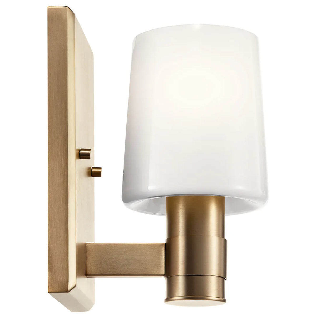 Adani 8" 1-Light Wall Sconce With Opal Glass, Bronze Finish - Bees Lighting