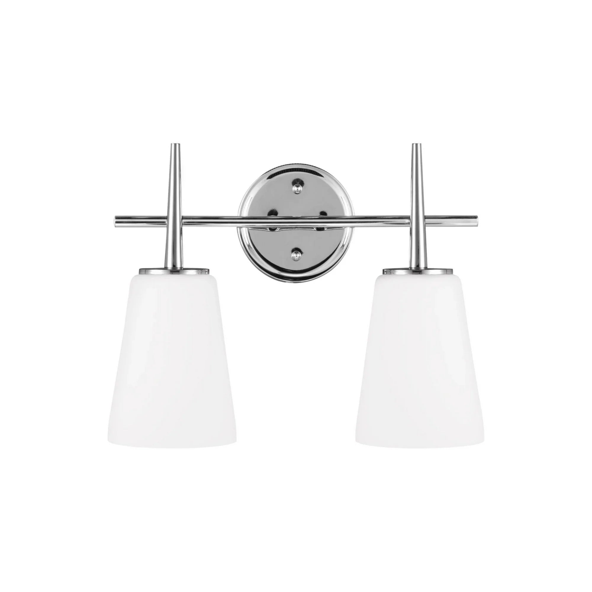 Driscoll 16" 2-Light Bathroom Vanity, Chrome Finish - Bees Lighting