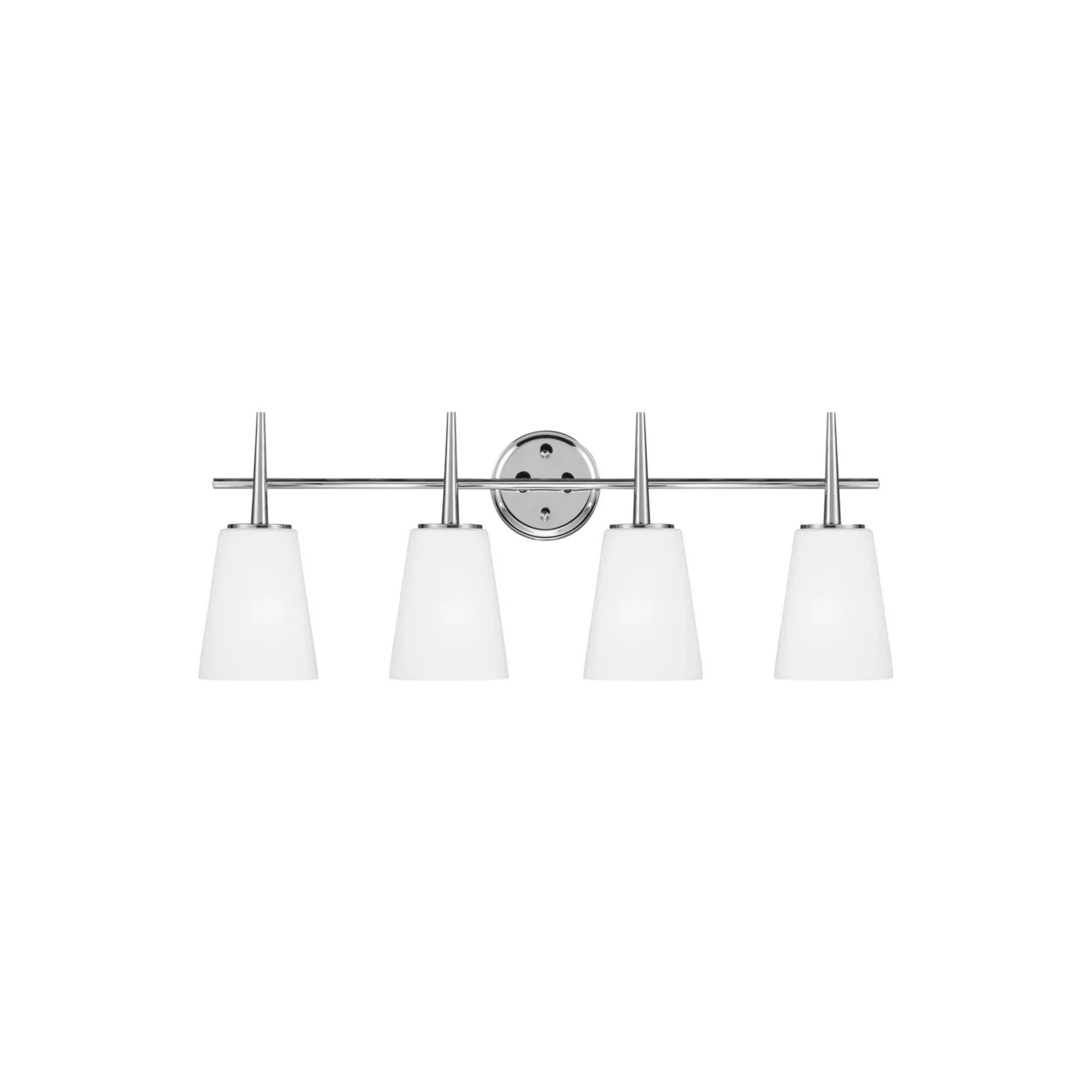 Driscoll 31" 4-Light Bathroom Vanity, Chrome Finish - Bees Lighting