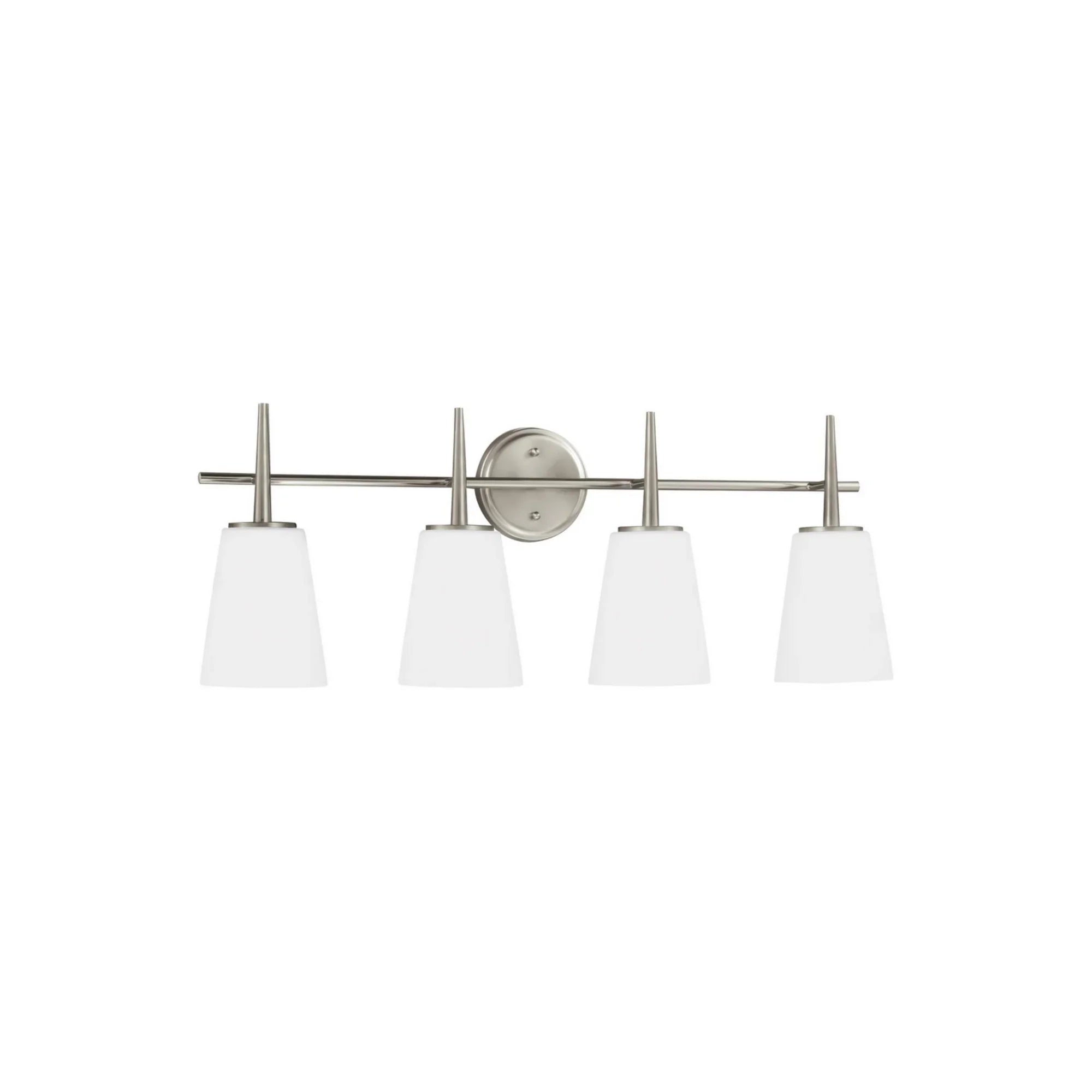 Driscoll 31" 4-Light Bathroom Vanity, Brushed Nickel Finish - Bees Lighting