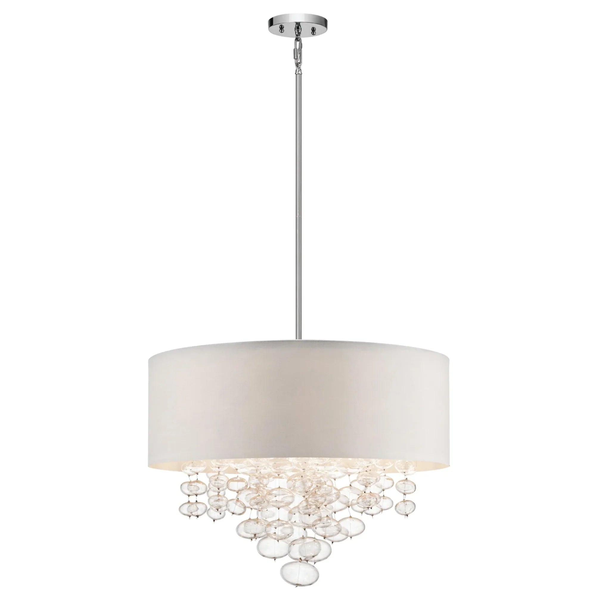 Piatt 24" 5-Light Pendant, Chrome Finish - Bees Lighting