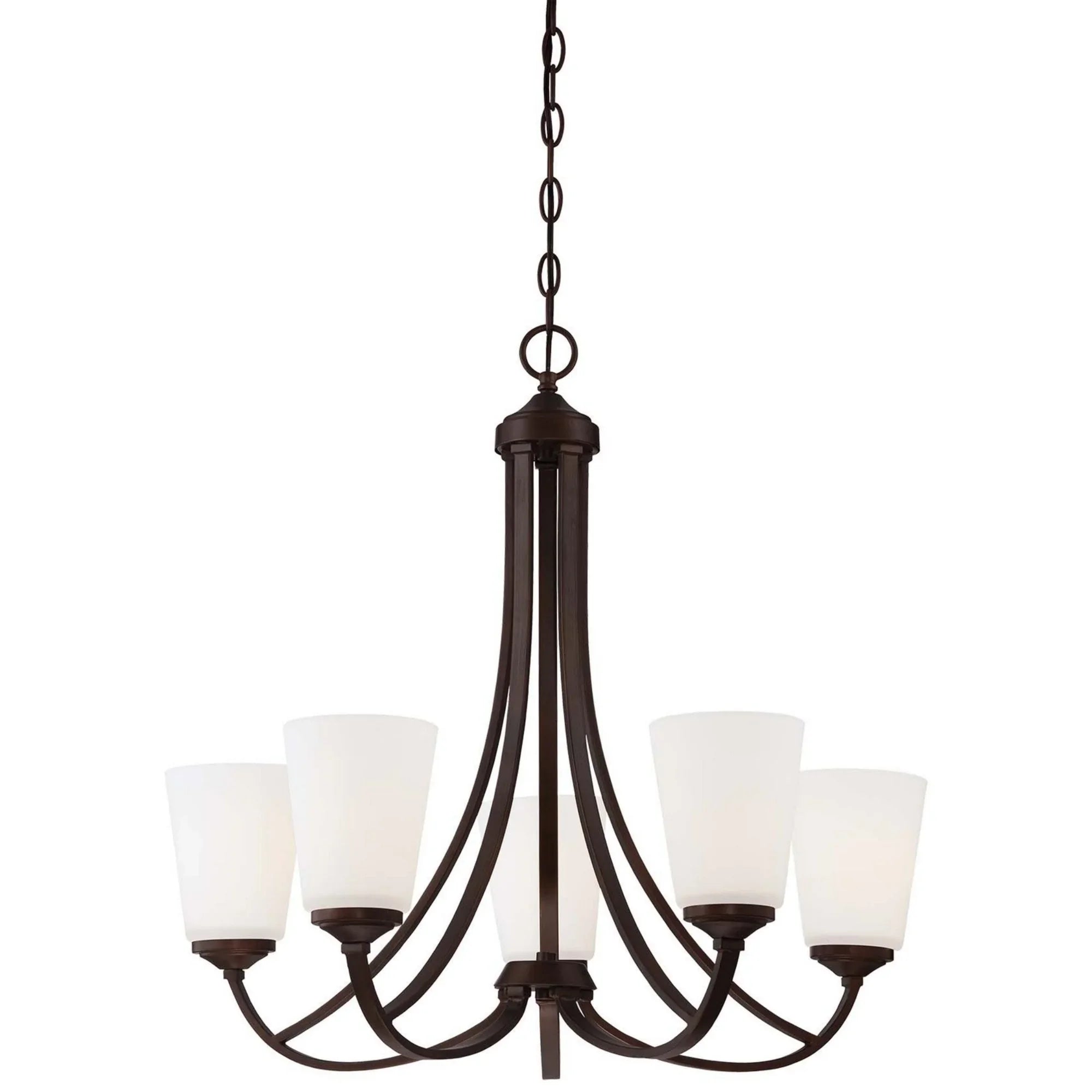 Overland Park 26" 5-Light Chandelier, Vintage Bronze Finish - Bees Lighting