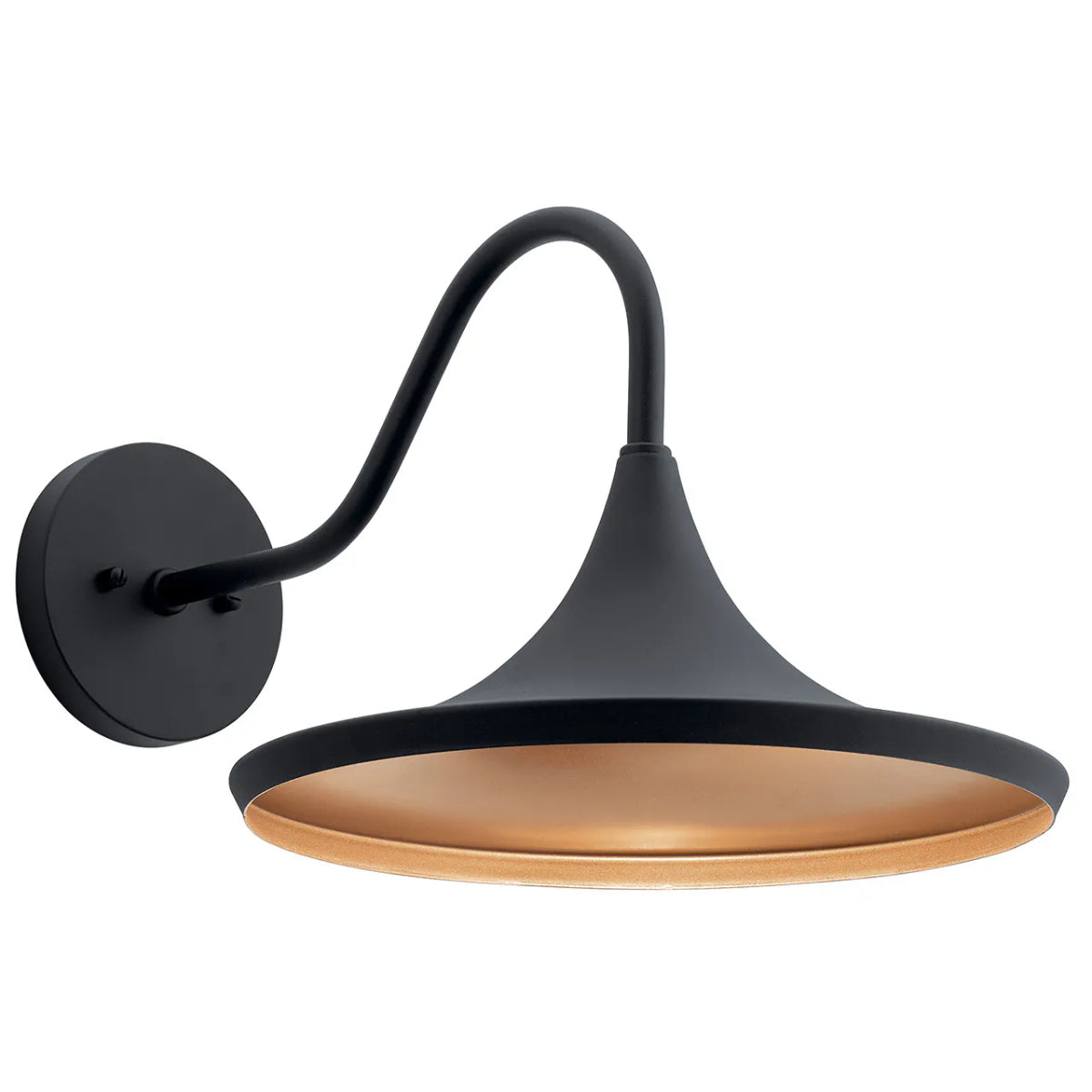 Elias LED Outdoor Wall Light Black