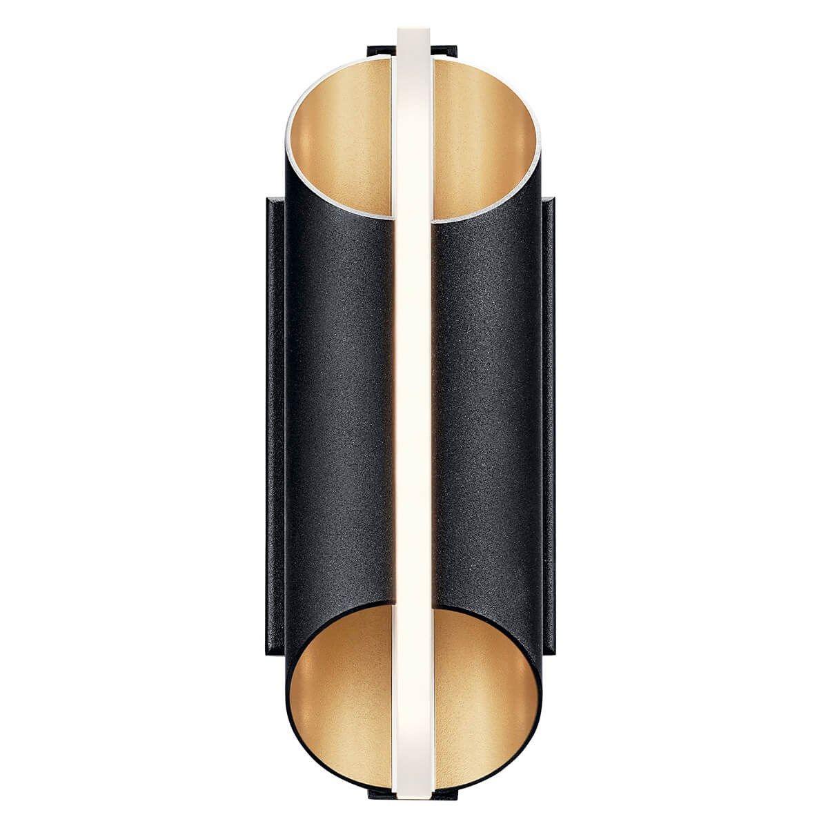 Astalis 12 in. LED Outdoor Wall Sconce 3000K Textured Black Finish - Bees Lighting