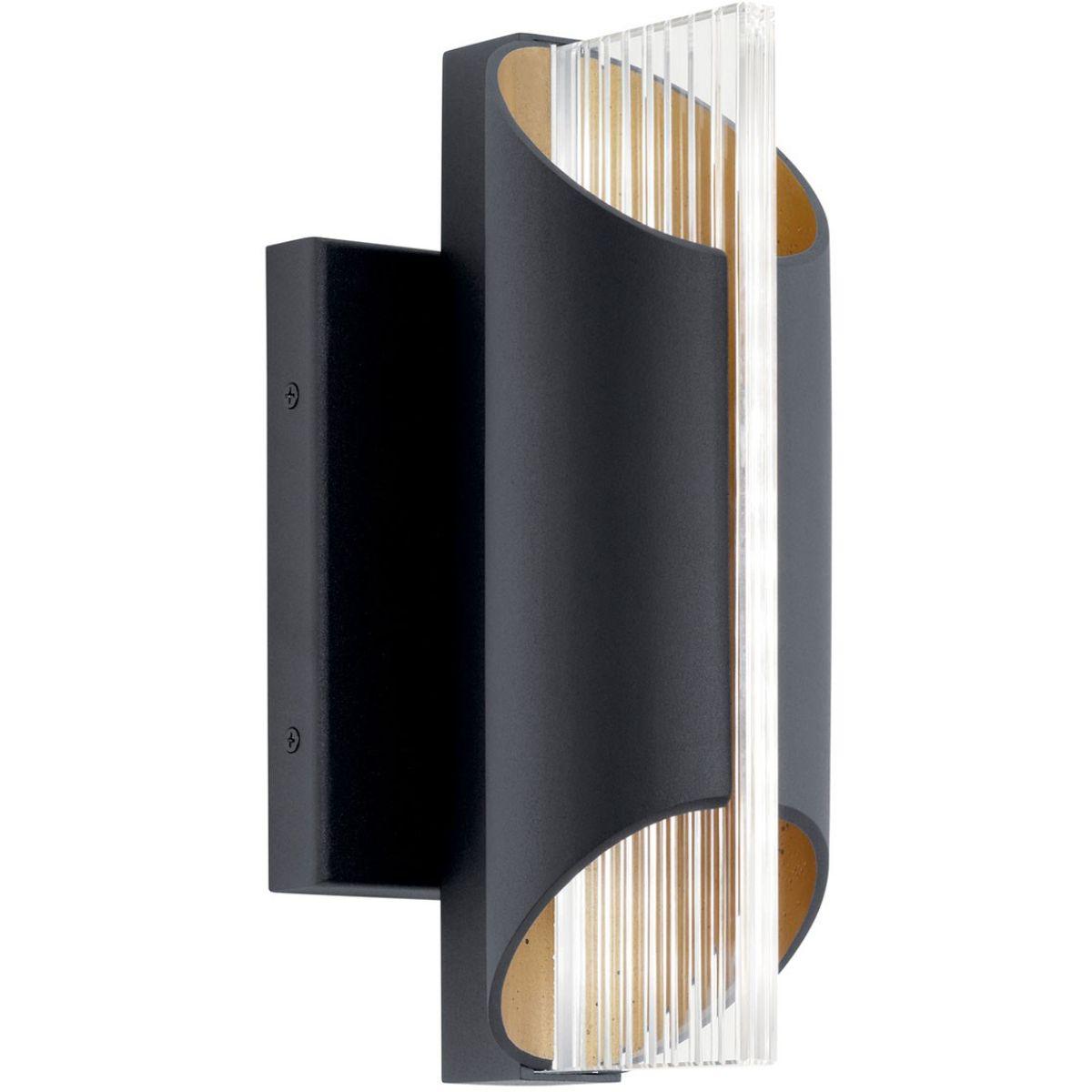 Astalis 12 in. LED Outdoor Wall Sconce 3000K Textured Black Finish - Bees Lighting