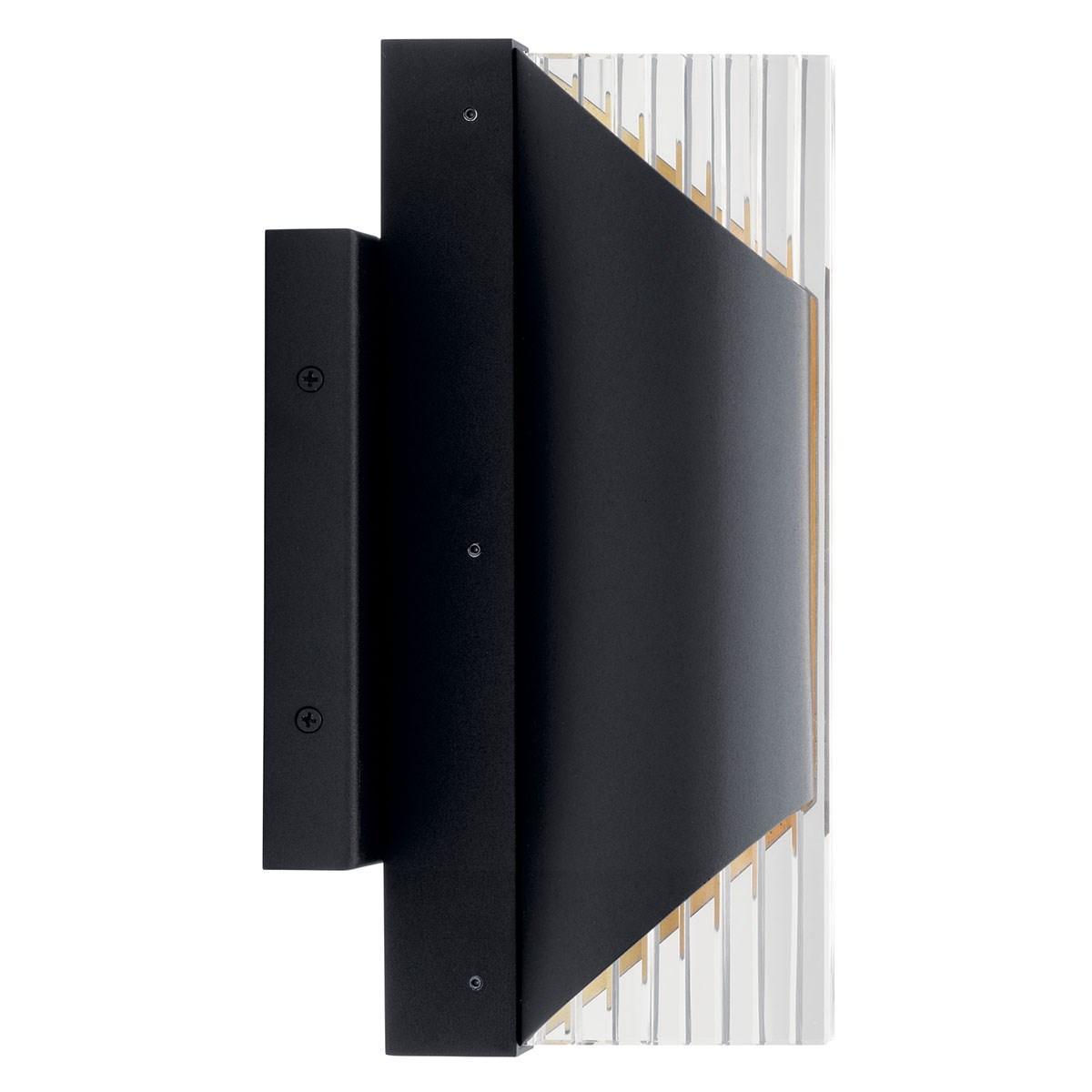 Astalis 12 in. LED Outdoor Wall Sconce 3000K Textured Black Finish - Bees Lighting