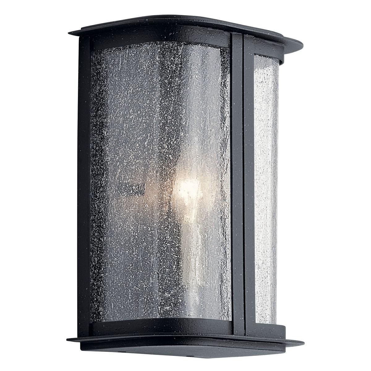 Timmin 10 in. 2 Lights Outdoor Wall Sconce Black Finish