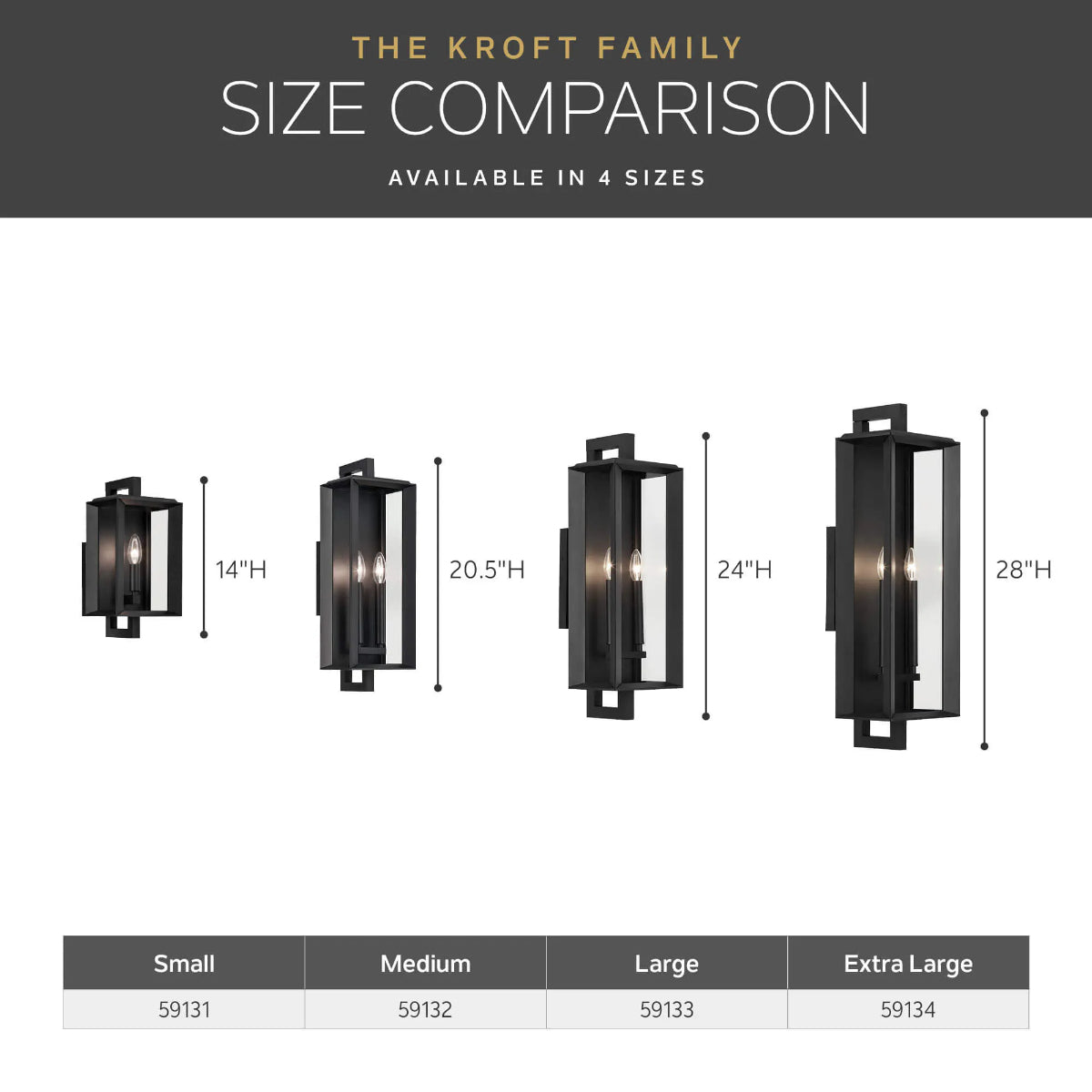 Kroft 14" 1-Light Outdoor Wall Light, Black Finish - Bees Lighting