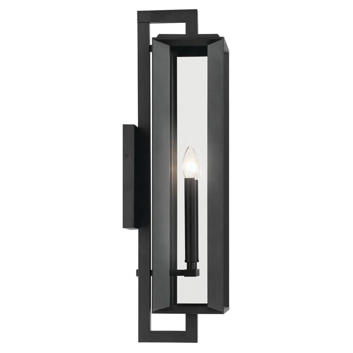 Kroft 28" 2-Lights Outdoor Wall Light, Black Finish - Bees Lighting