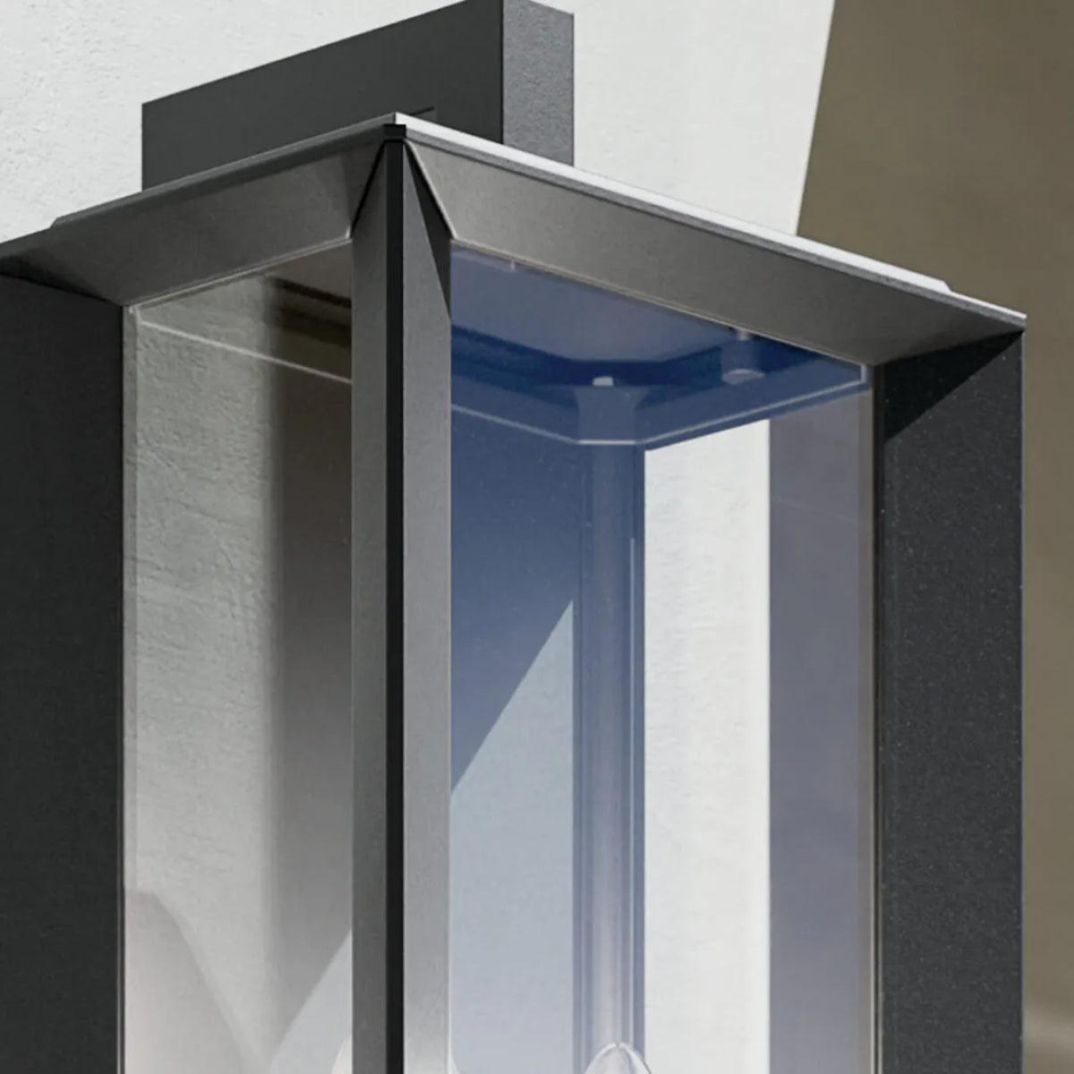 Kroft 28" 2-Lights Outdoor Wall Light, Black Finish - Bees Lighting