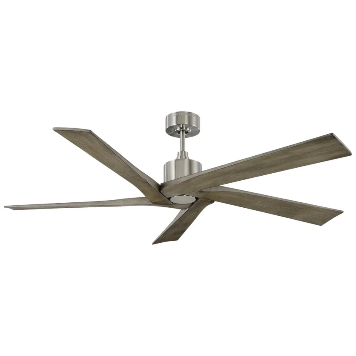 Aspen 56 Inch Brushed Steel Outdoor Ceiling Fan with Remote - Bees Lighting