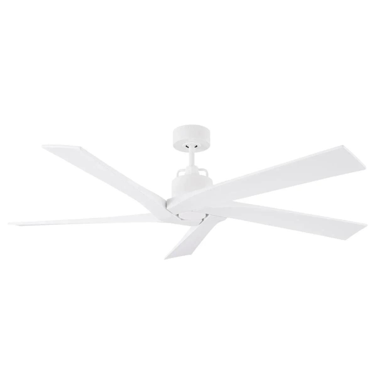 Aspen 56 Inch Matte White Outdoor Ceiling Fan with Remote - Bees Lighting