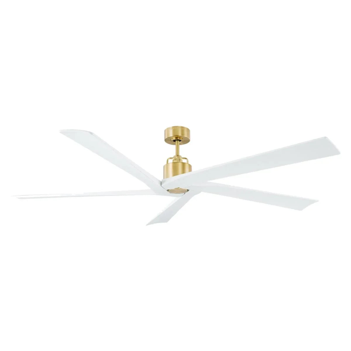 Aspen 70 Inch Burnished Brass Large Outdoor Ceiling Fan with Remote - Bees Lighting