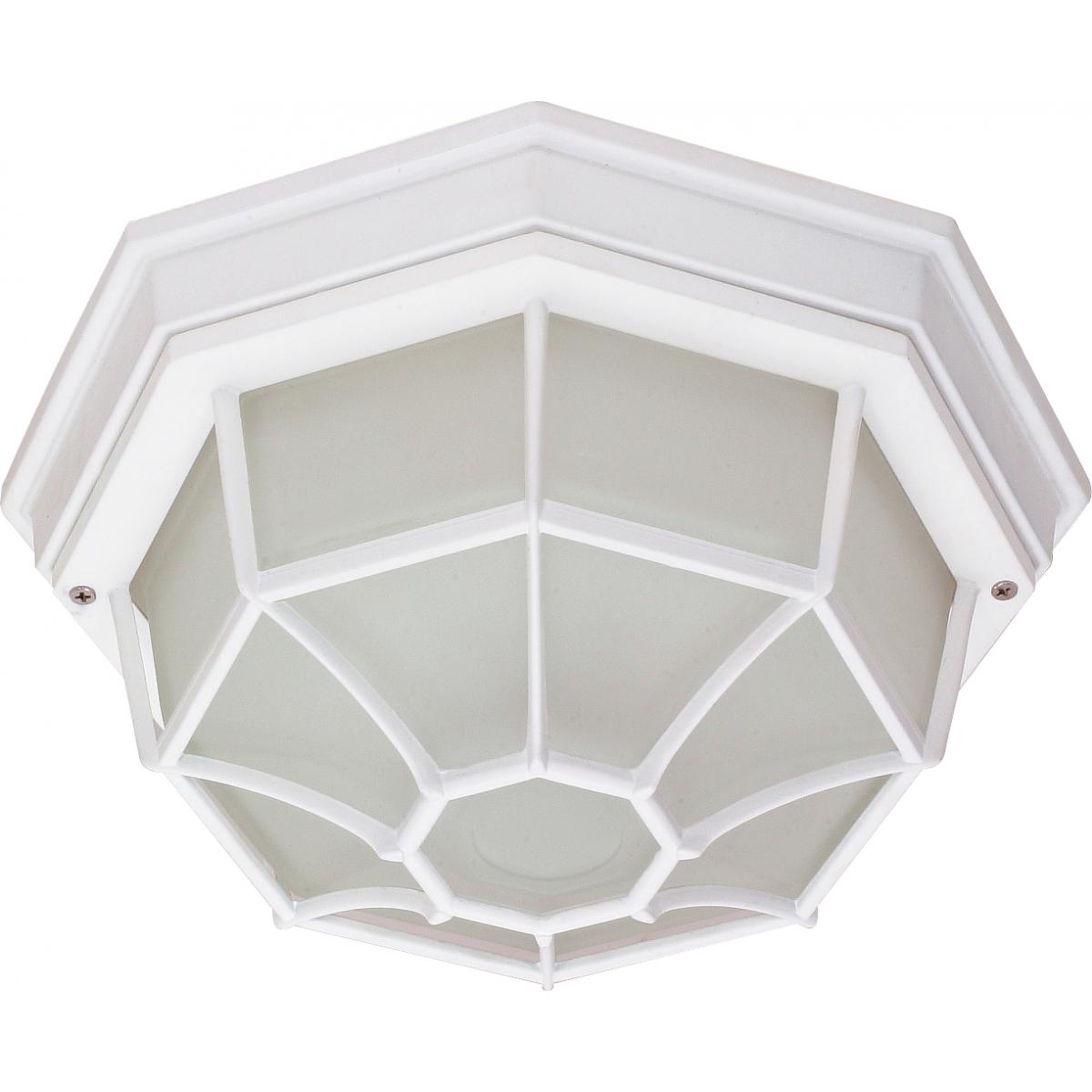 11 In. Outdoor Flush Mount Frosted Glass
