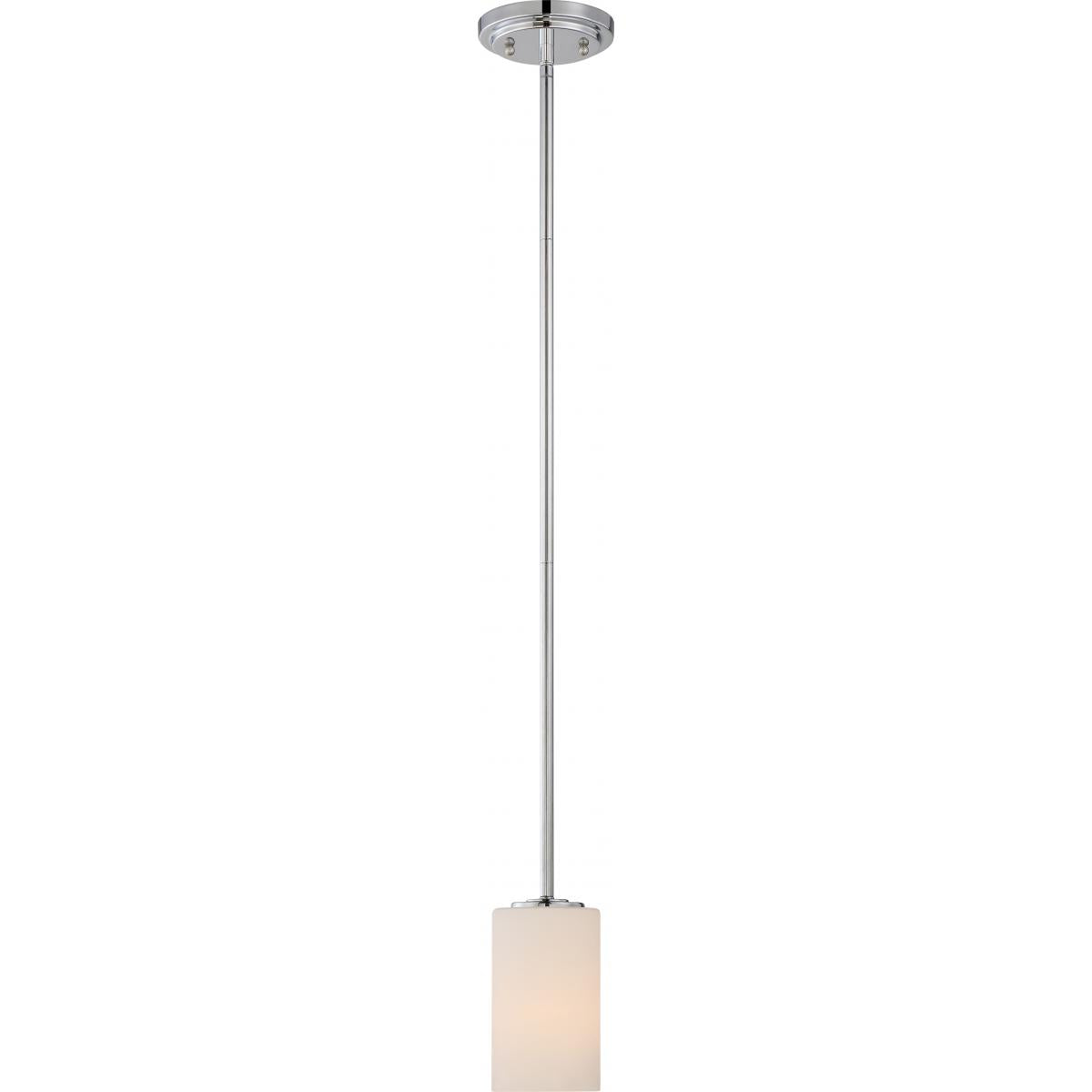 Willow 4 in. Pendant Light, White Glass