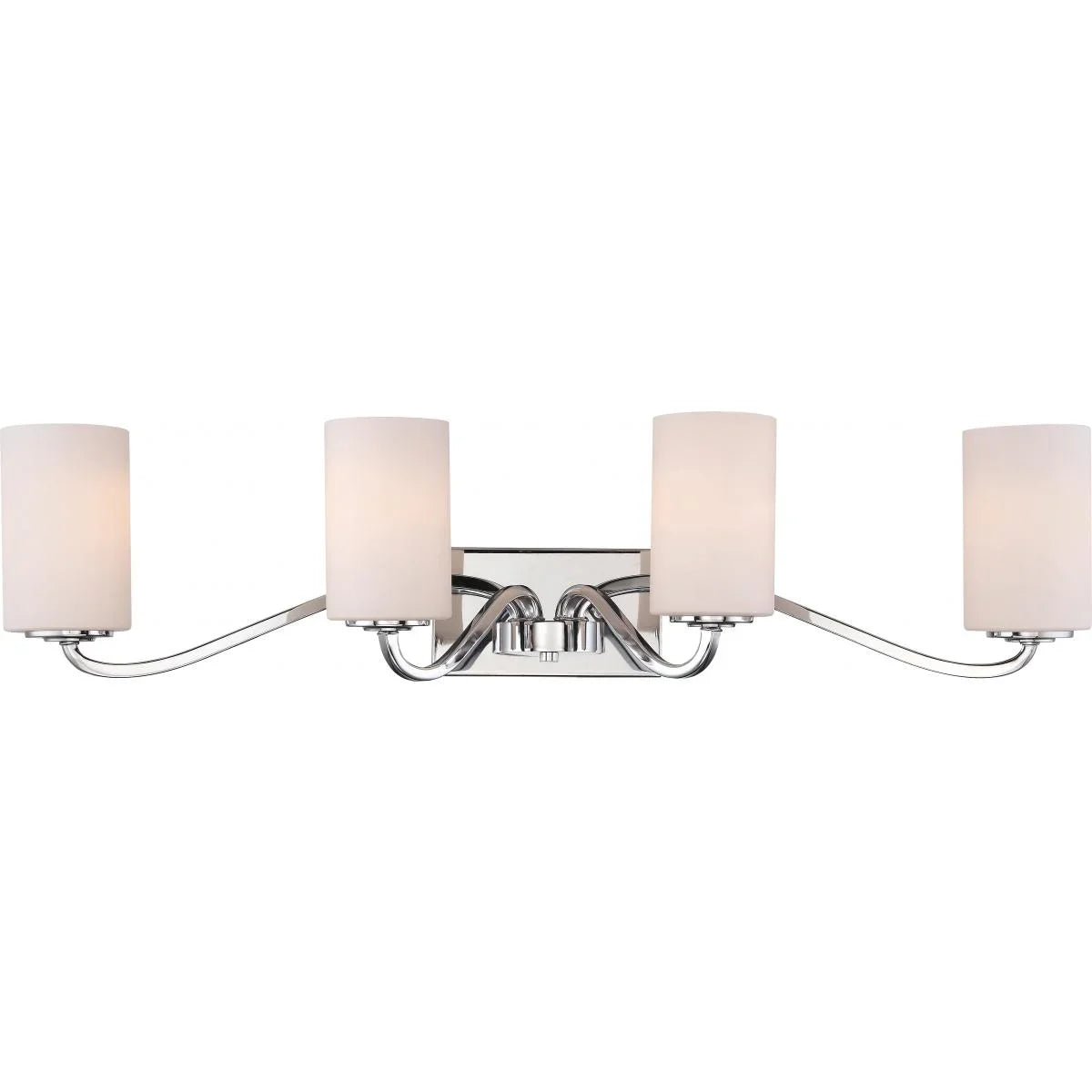 Willow 34" 4 Lights Vanity, Nickel Finish - Bees Lighting