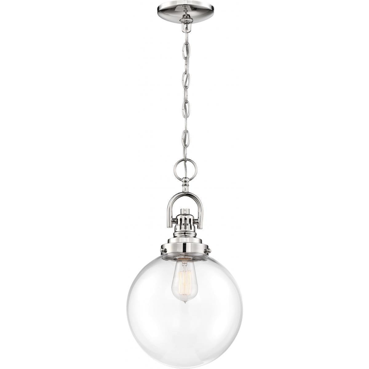 Skyloft 10 in. 1 Light Pendant Light, Clear Glass