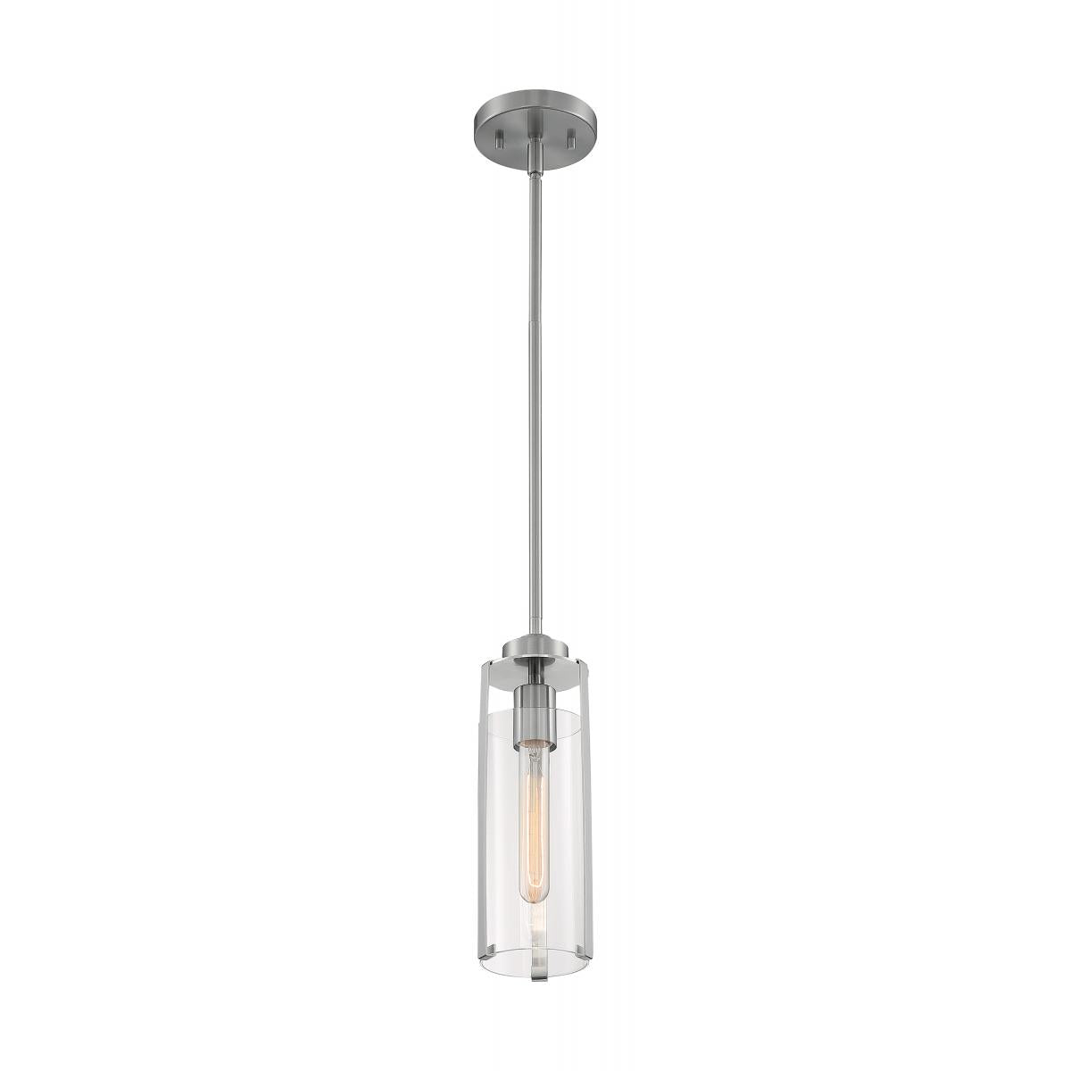 Marina 5 in. 1 Light Pendant Light, Clear Glass