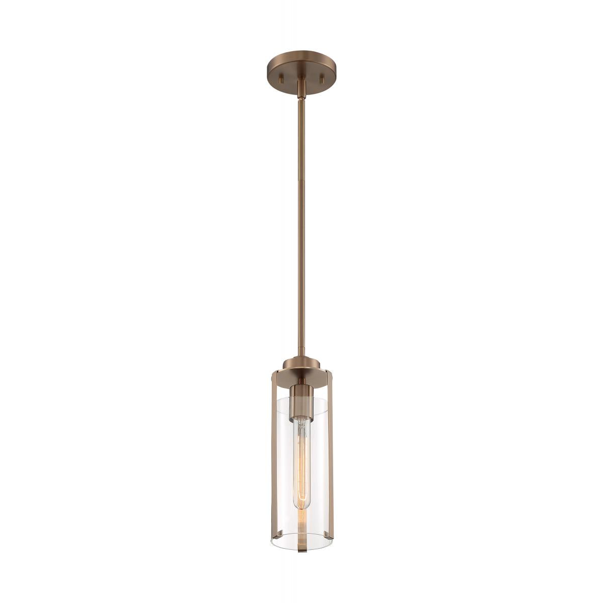 Marina 5 in. 1 Light Pendant Light, Clear Glass