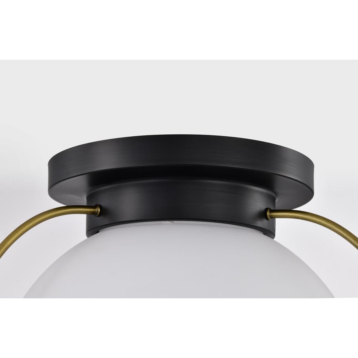 Lakeshore 18 in. Flush Mount Light Matte Black Finish - Bees Lighting