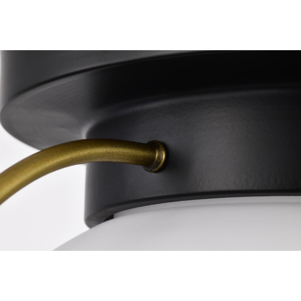 Lakeshore 18 in. Flush Mount Light Matte Black Finish - Bees Lighting
