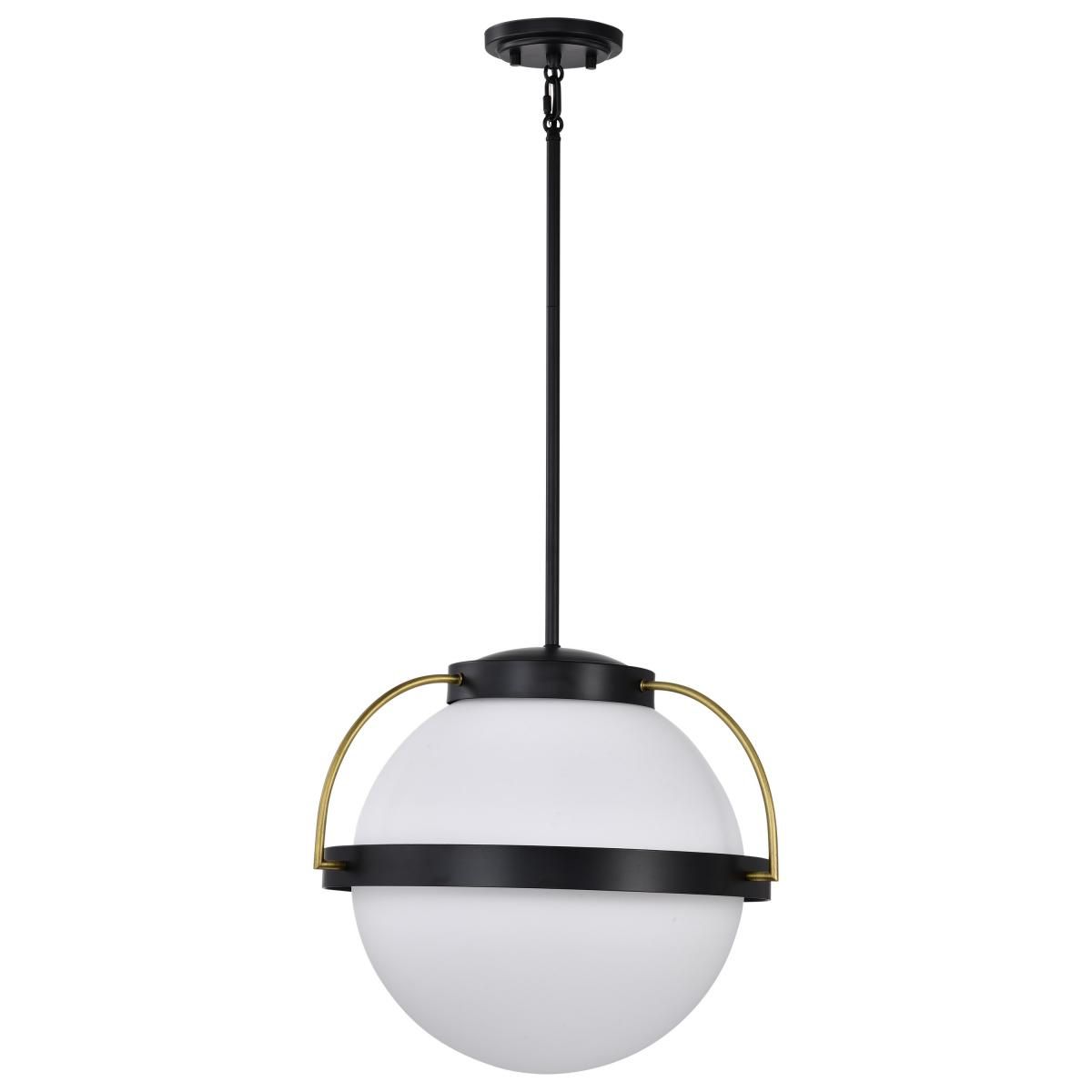 Lakeshore 13 in. Pendant Light Matte Black Finish - Bees Lighting