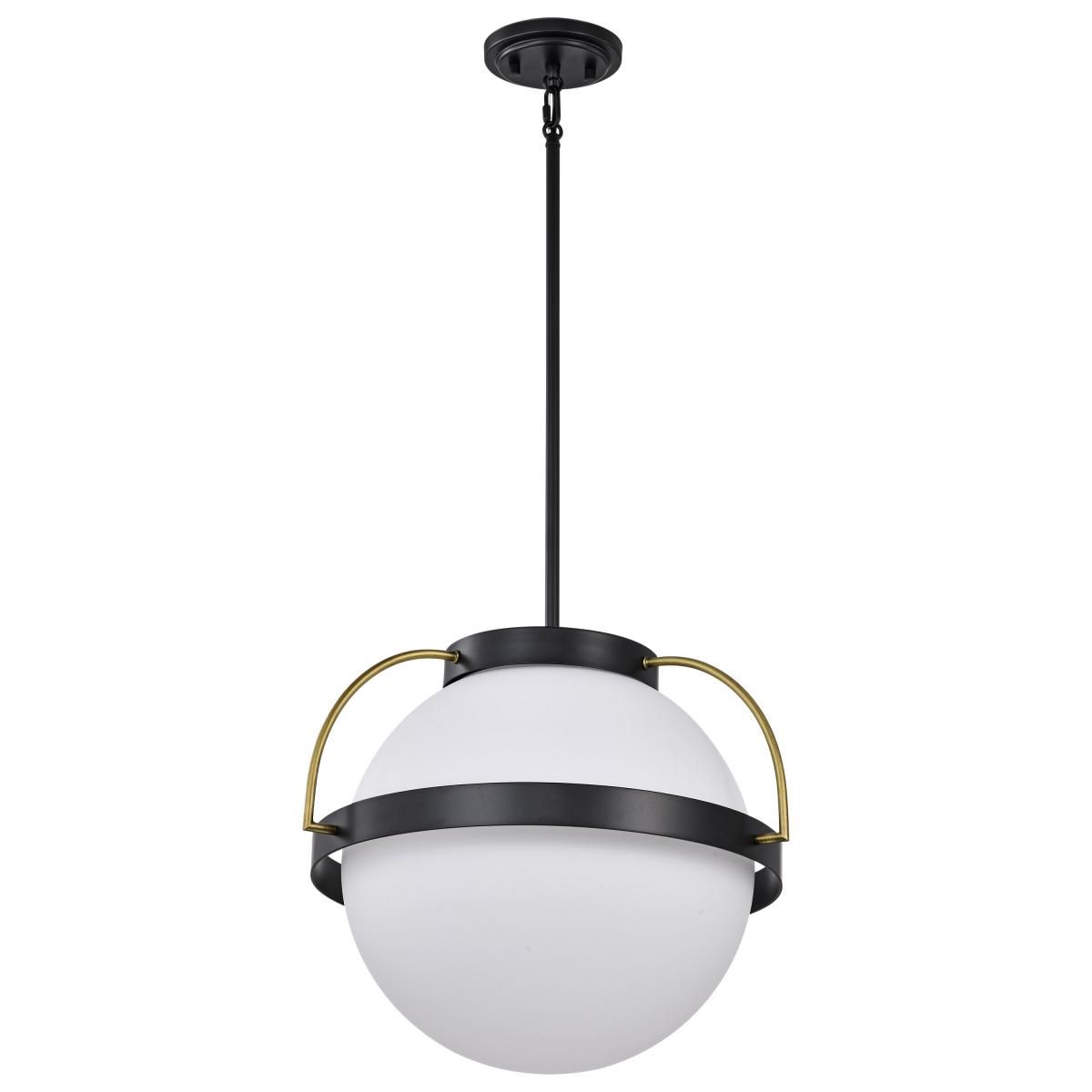 Lakeshore 13 in. Pendant Light Matte Black Finish - Bees Lighting