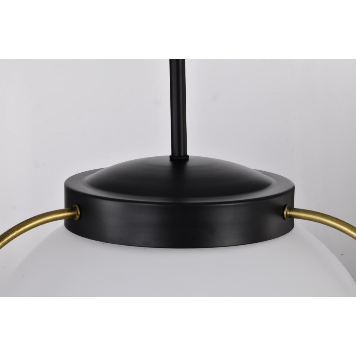 Lakeshore 13 in. Pendant Light Matte Black Finish - Bees Lighting