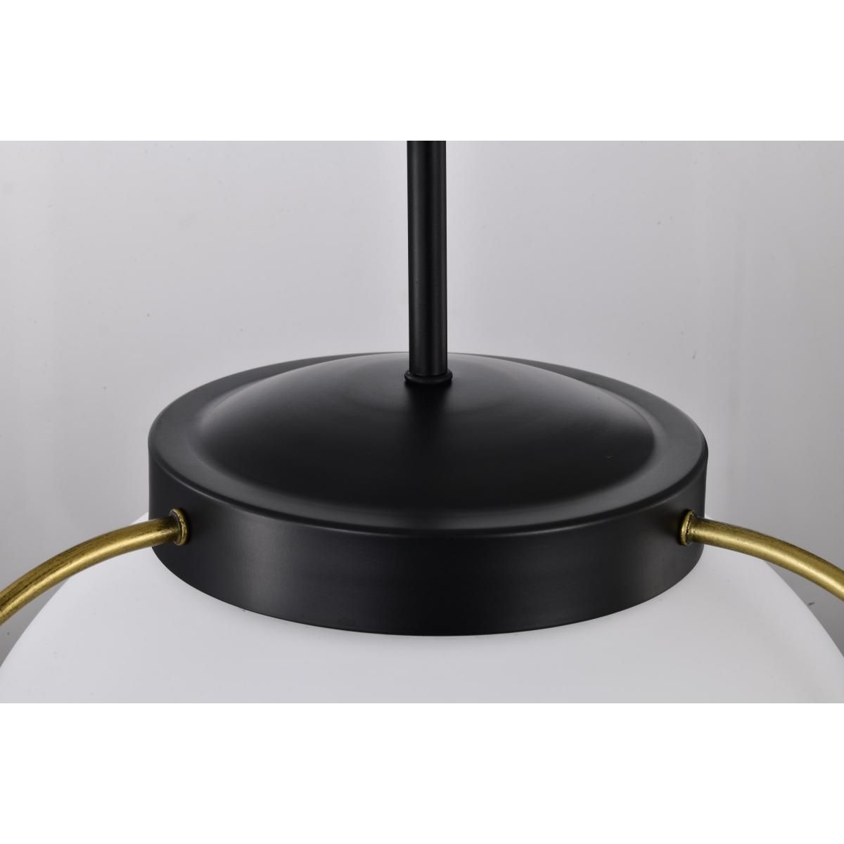 Lakeshore 13 in. Pendant Light Matte Black Finish - Bees Lighting