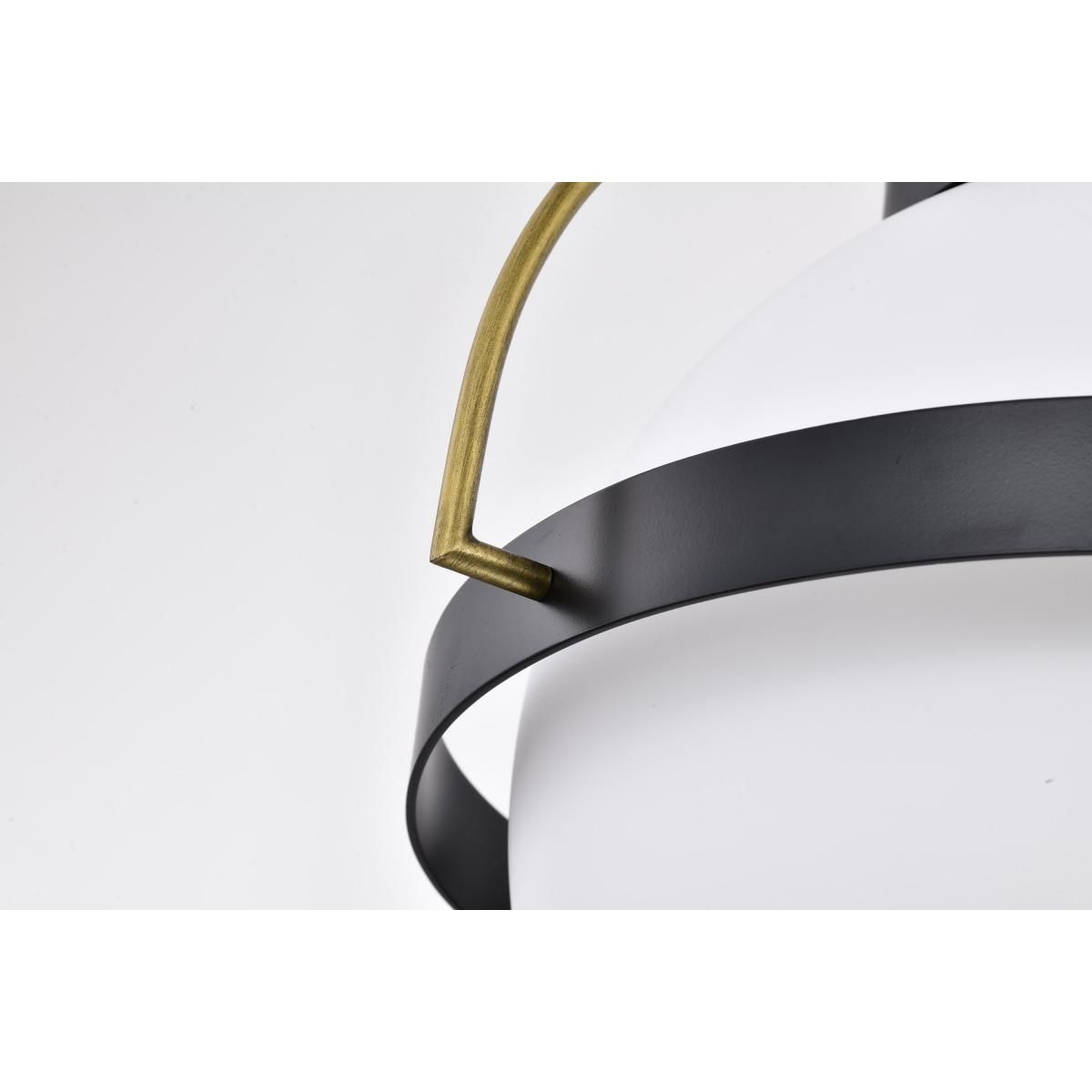 Lakeshore 13 in. Pendant Light Matte Black Finish - Bees Lighting