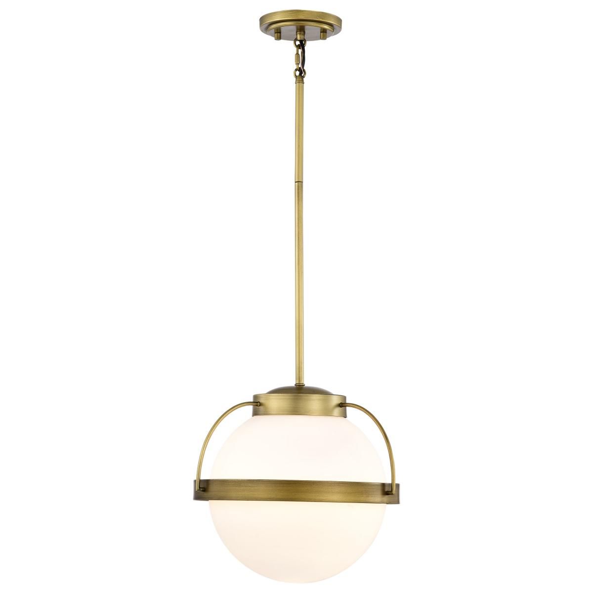 Lakeshore 13 in. Pendant Light Natural Brass Finish - Bees Lighting