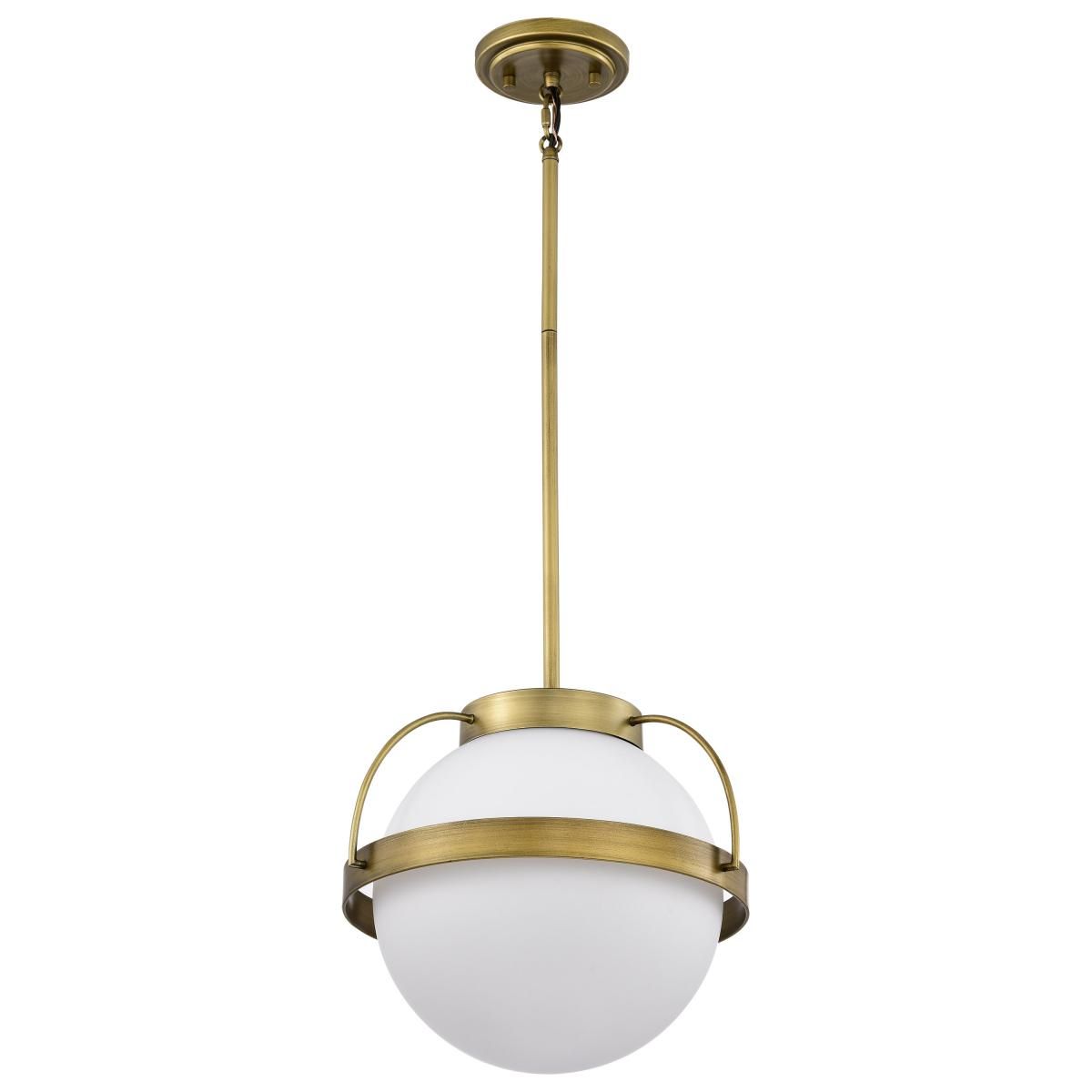 Lakeshore 13 in. Pendant Light Natural Brass Finish - Bees Lighting
