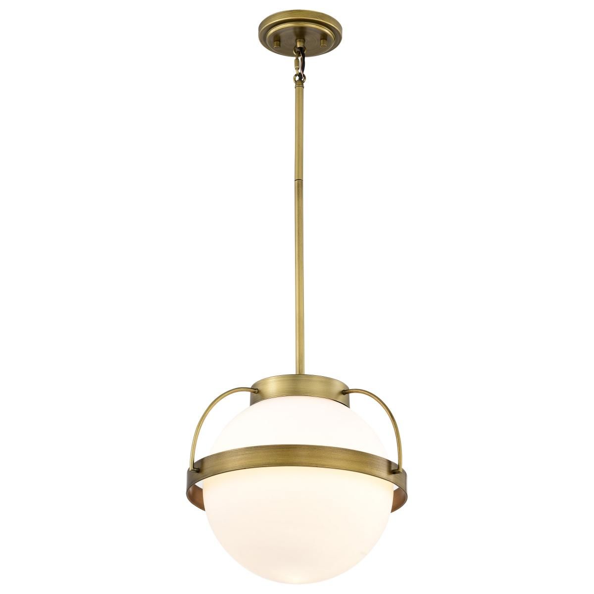 Lakeshore 13 in. Pendant Light Natural Brass Finish - Bees Lighting