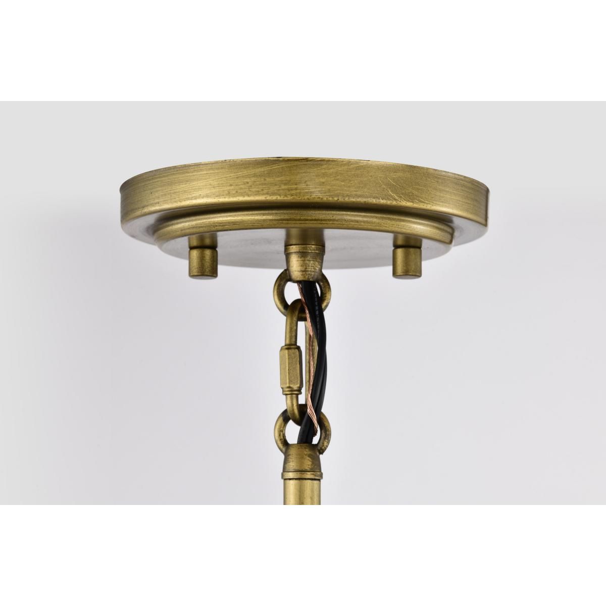 Lakeshore 13 in. Pendant Light Natural Brass Finish - Bees Lighting