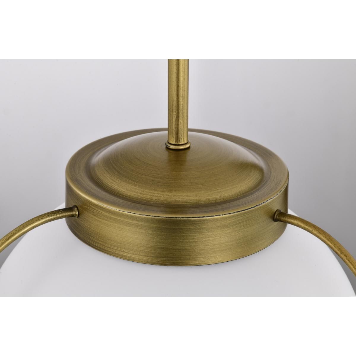Lakeshore 13 in. Pendant Light Natural Brass Finish - Bees Lighting