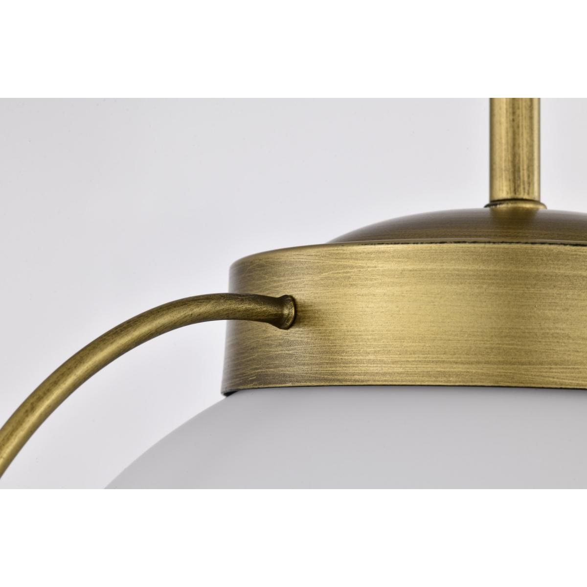 Lakeshore 13 in. Pendant Light Natural Brass Finish - Bees Lighting