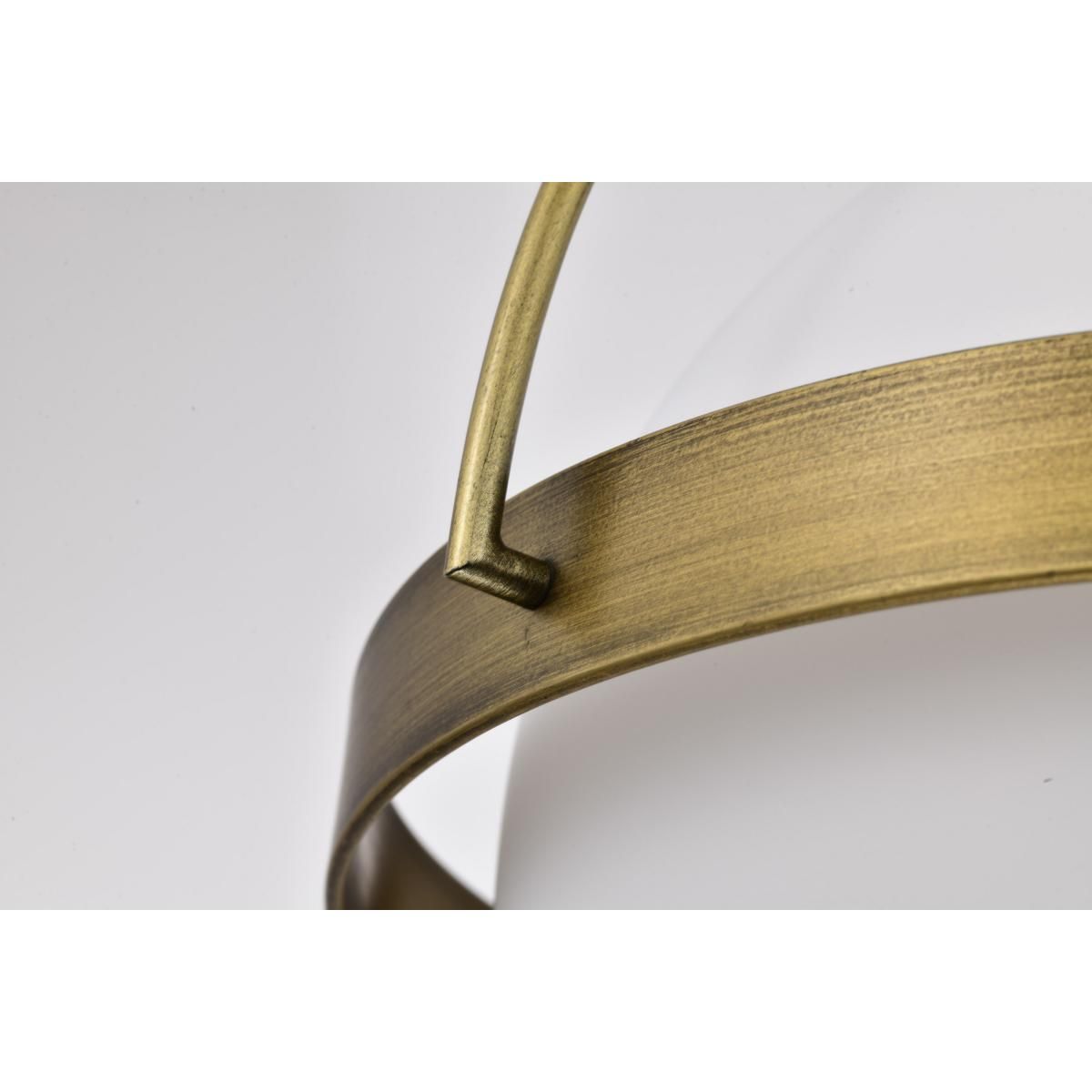 Lakeshore 13 in. Pendant Light Natural Brass Finish - Bees Lighting