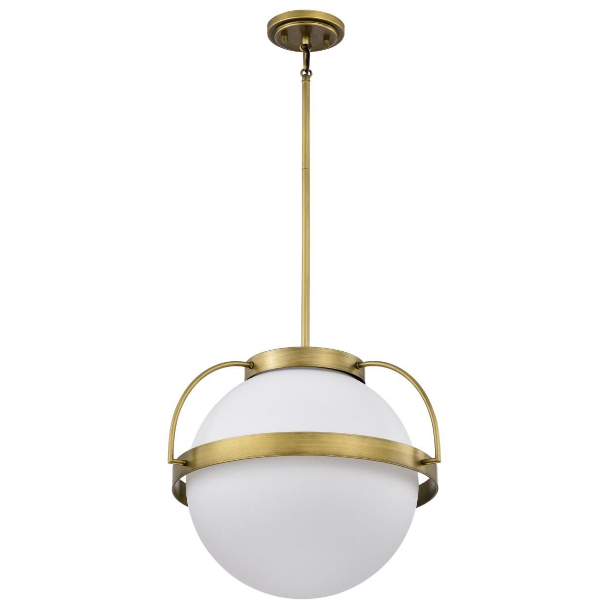 Lakeshore 18 in. Pendant Light Natural Brass Finish - Bees Lighting