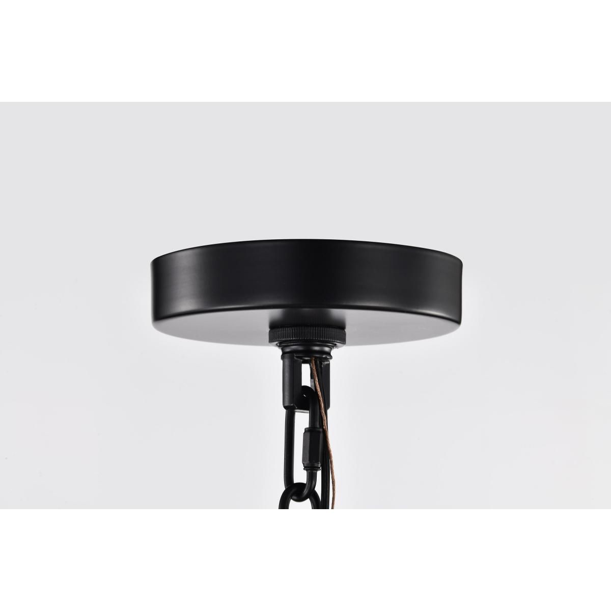Boliver 12 in. 3 lights Pendant Light Matte Black Finish - Bees Lighting