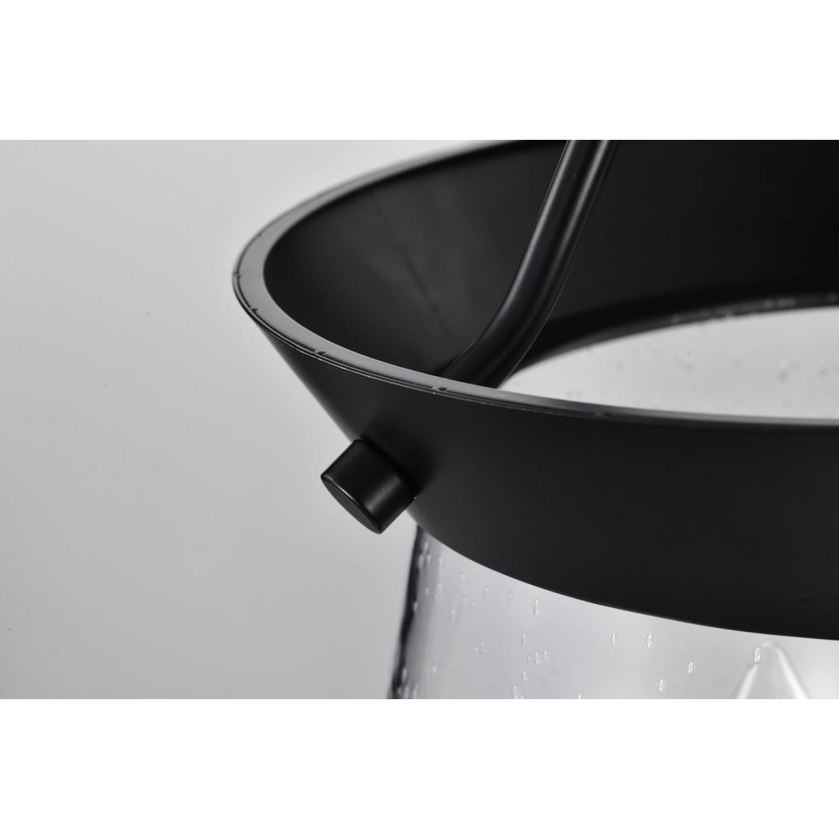 Boliver 12 in. 3 lights Pendant Light Matte Black Finish - Bees Lighting