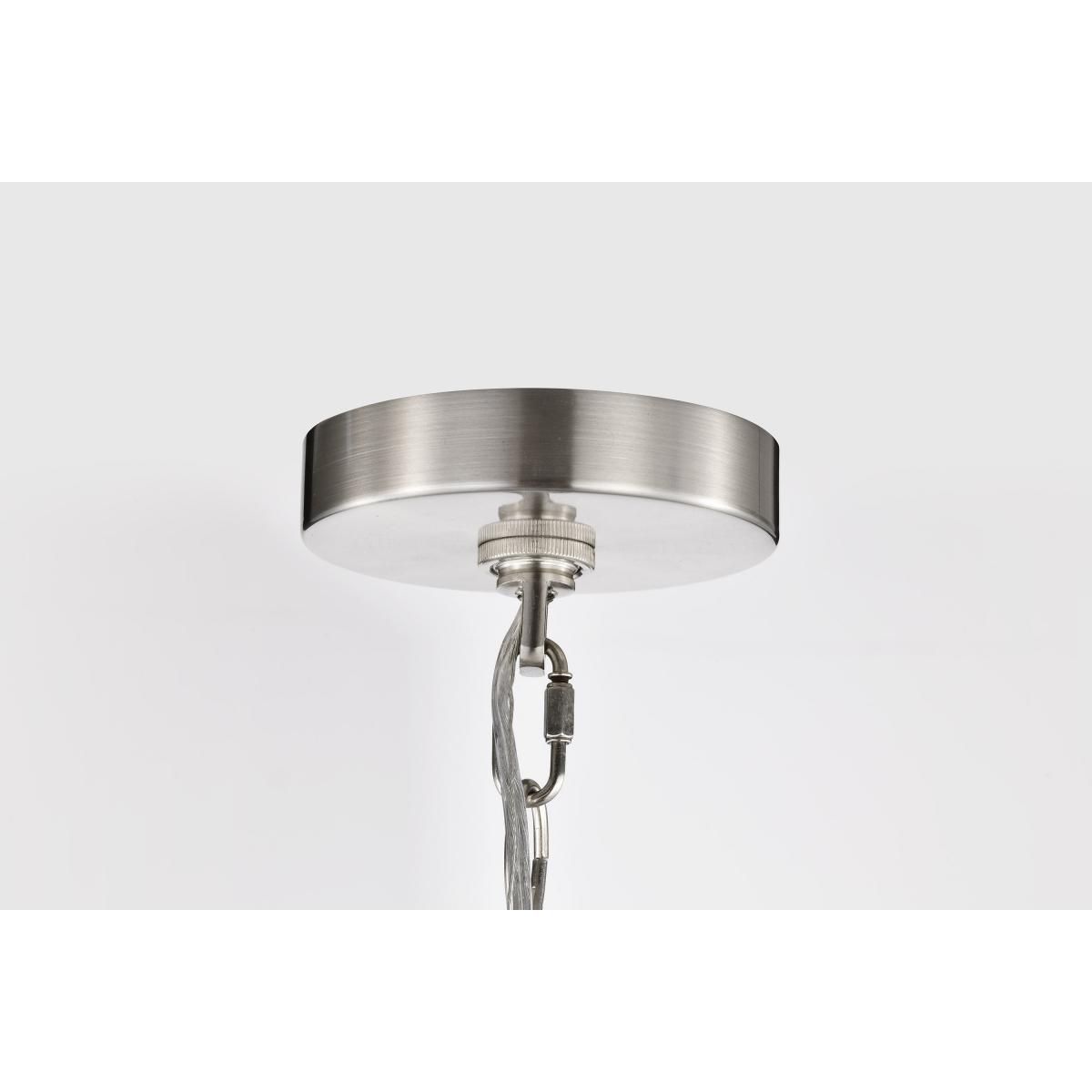 Boliver 14 in. 3 lights Pendant Light Brushed Nickel Finish - Bees Lighting