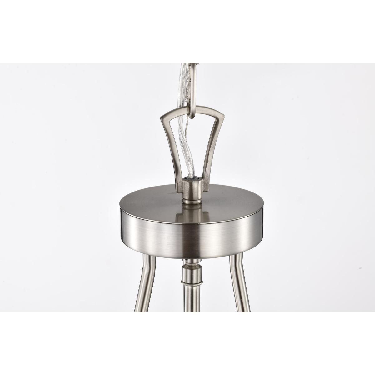 Boliver 14 in. 3 lights Pendant Light Brushed Nickel Finish - Bees Lighting