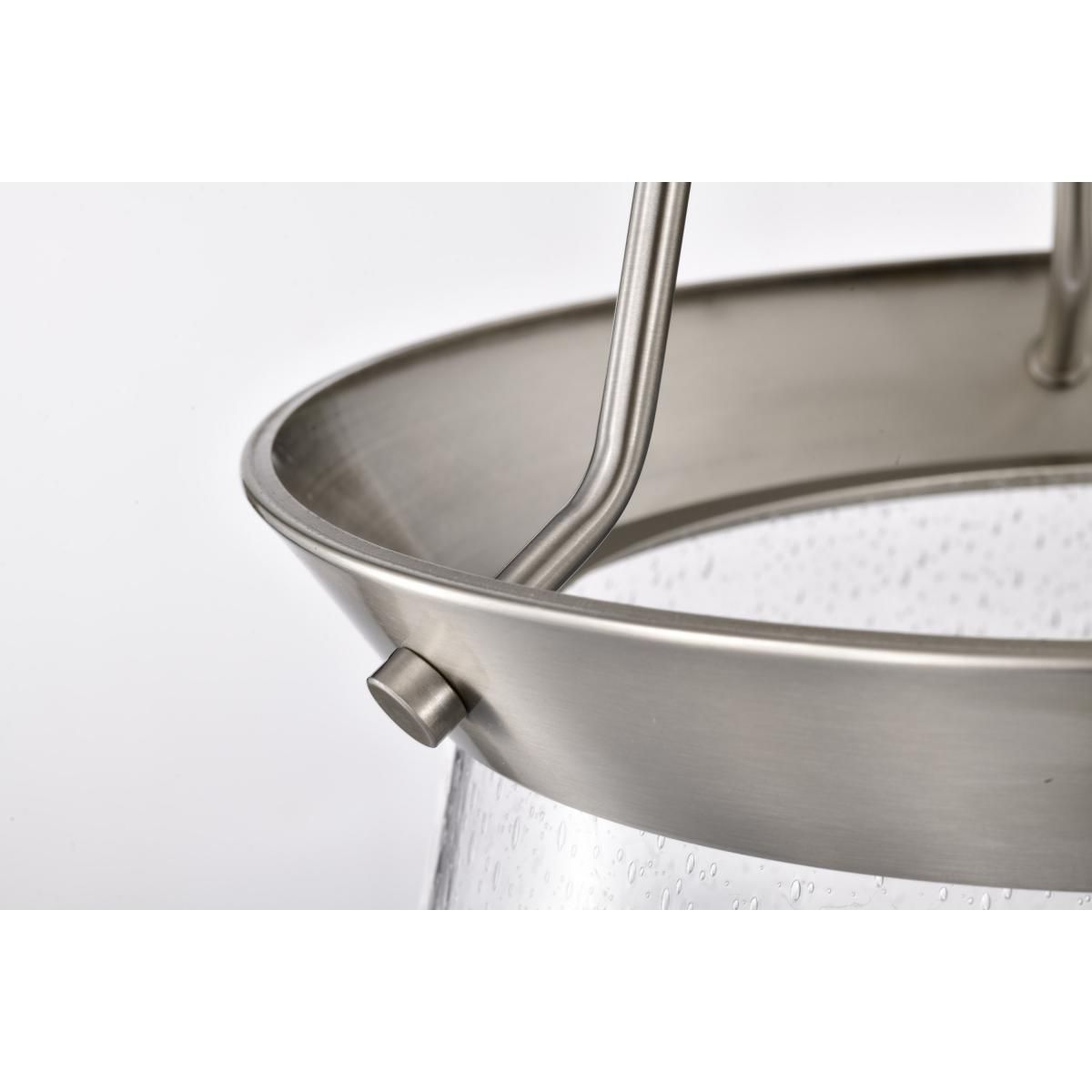 Boliver 14 in. 3 lights Pendant Light Brushed Nickel Finish - Bees Lighting