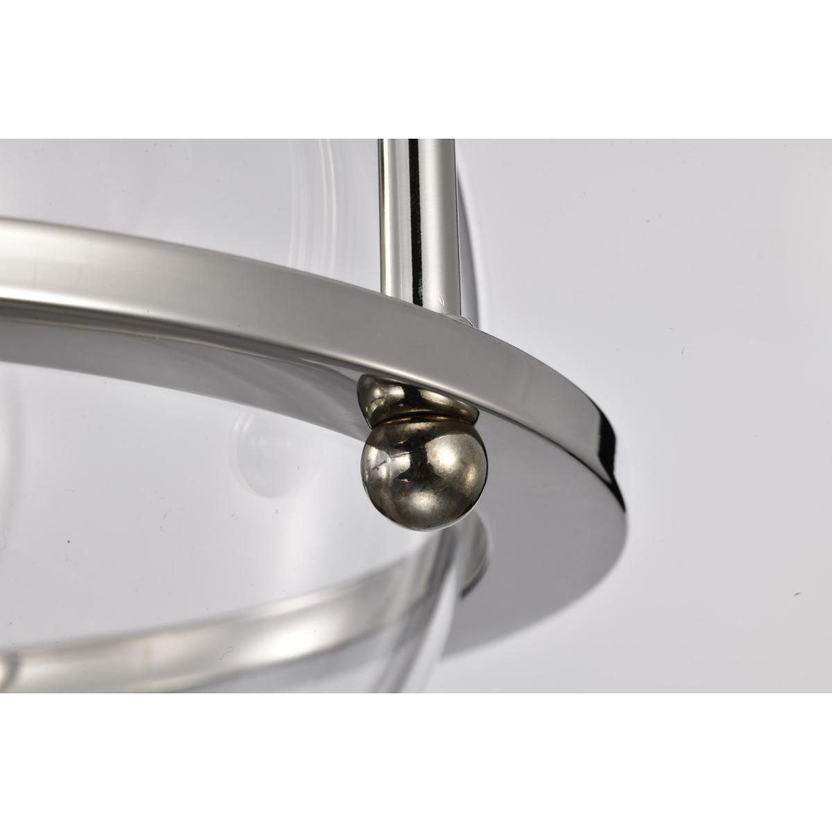 Amado 10 in. Pendant Light Polished Nickel Finish - Bees Lighting