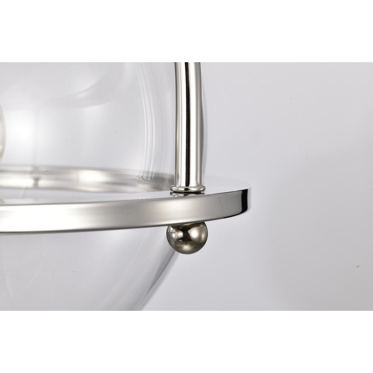 Amado 10 in. Pendant Light Polished Nickel Finish - Bees Lighting