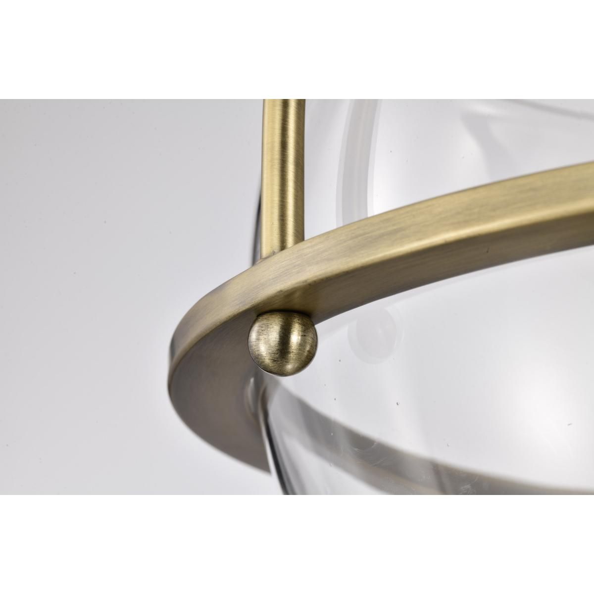 Amado 14 in. 3 lights Semi-flush Mount Light Vintage Brass Finish - Bees Lighting