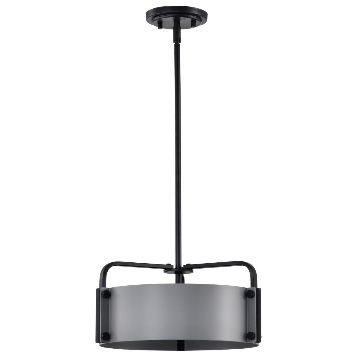 Altos 14 in. 3 lights Pendant Light Matte Gray and Matte Black Finish - Bees Lighting